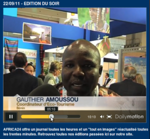 Lire la suite à propos de l’article Salon du Tourisme « TOP RESA » Paris 2011 – Reportage Africa24 JT LIVE – 22/09/11