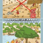 Poster sauvons les arbres pour notre mieux être