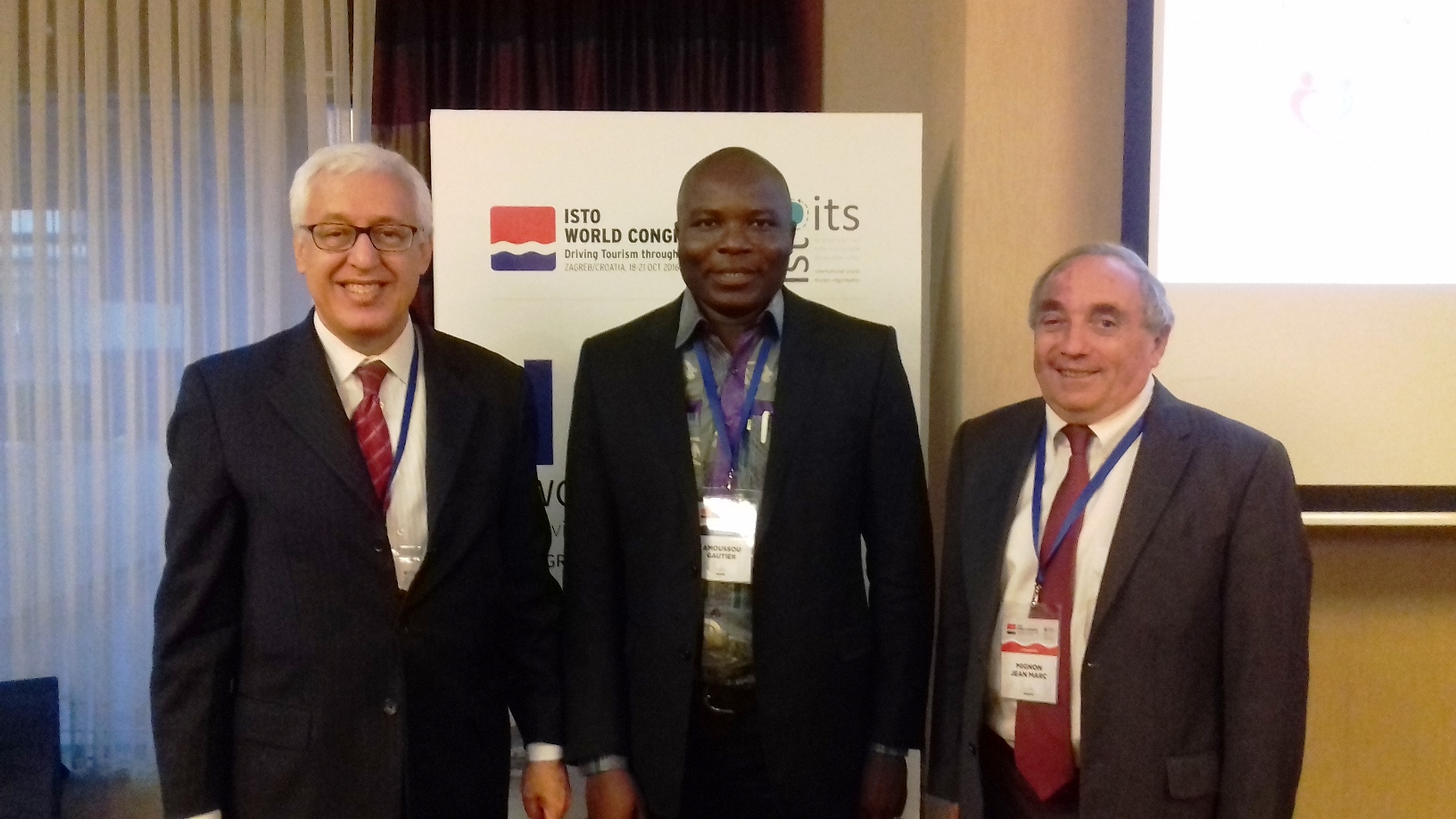 Un moment avec le Directeur executif de l'OMT et le président de l'OITS