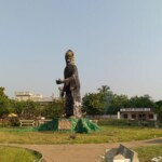 La statue du roi Toffa 1er à Porto-Novo