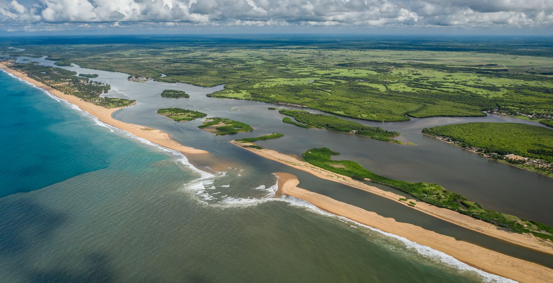 Eco-Bénin - vue aérienne Bouche du Roy